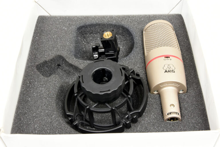 AKG C4000B with shock mount