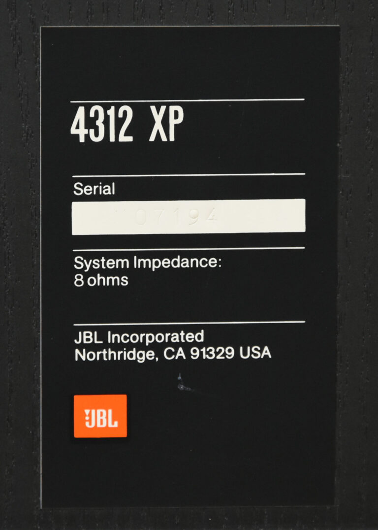 JBL Incorporated Northridge 4312