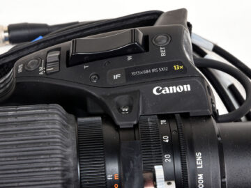 Canon YJ13x6B4 IRS SX12 with Vinten remote
