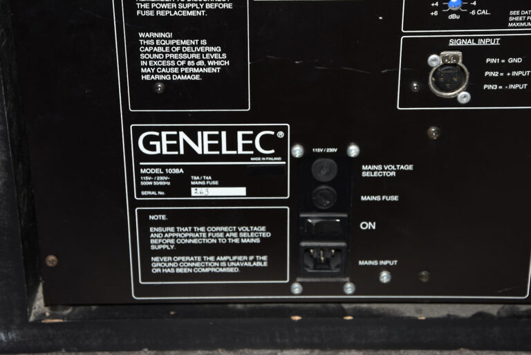 Genelec 1038A Studio Monitor Pair