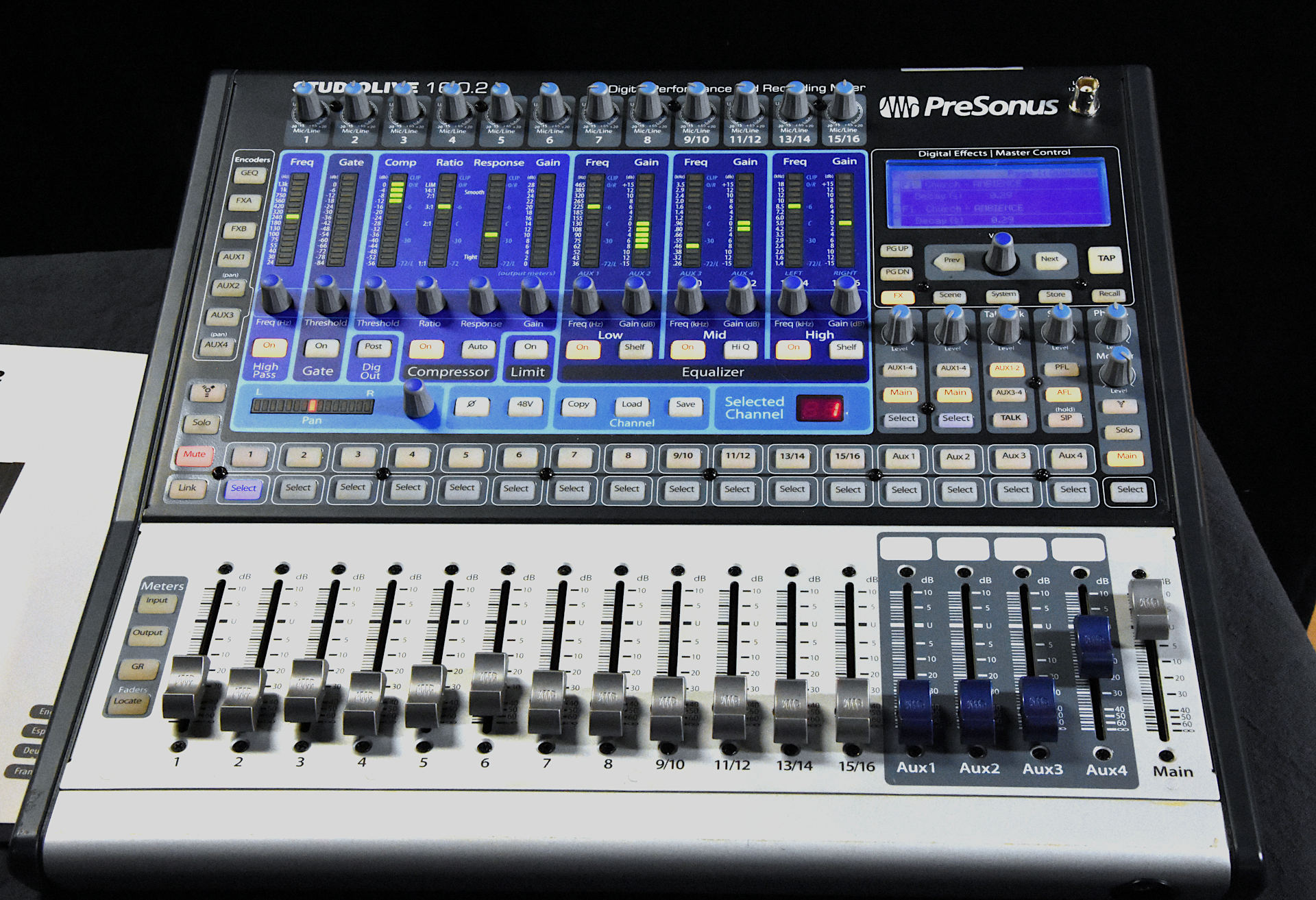 美品】PRESONUS STUDIOLIVE 16.0.2 デジタルミキサー デジタル液晶 高級 16chミキサー 高品位エフェクト内蔵 プレゾナス  ホビー、カルチャー