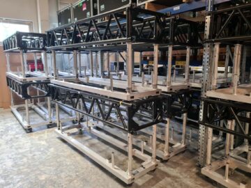 HOF 350MLT2 black prerigg truss 2,4m w/dolly